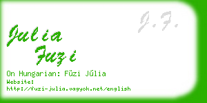 julia fuzi business card